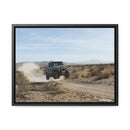 FJ45 Land Cruiser Canvas Framed Wall Art - Rusty Nail Racing Rob Tygart