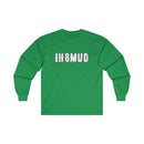 IH8Mud White Logo Ultra Cotton Long Sleeve Unisex Tee - Reefmonkey