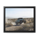 FJ45 Land Cruiser Framed Canvas Wall Art - Rusty Nail Racing Rob Tygart