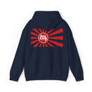 TEQ Rising Sun Flag Unisex Hoodie Hooded Sweatshirt 2 Sided - Reefmonkey