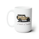 Beige FJ40 Land Cruiser Ceramic Mug Coffee Cup 15oz - Reefmonkey Artist Jesse Clark