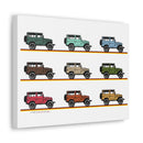 FJ40 Artwork Land Cruiser Canvas Art - Reefmonkey Artist Jesse Clark