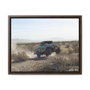 FJ45 Land Cruiser Framed Canvas Wall Art - Rusty Nail Racing Rob Tygart