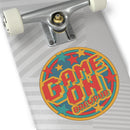 Game On Brewpub Round Vinyl Stickers - Reefmonkey