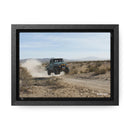 FJ45 Land Cruiser Canvas Framed Wall Art - Rusty Nail Racing Rob Tygart