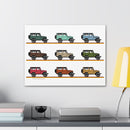 FJ40 Artwork Land Cruiser Canvas Art - Reefmonkey Artist Jesse Clark