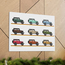 FJ40 Artwork Land Cruiser Canvas Art - Reefmonkey Artist Jesse Clark