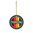 Toyota 3 Stripe Ceramic Christmas Tree Ornament - Reefmonkey