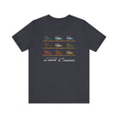 FJ40 Land Cruiser Multi Color Unisex T Shirt - Reefmonkey Artist Jesse Clark