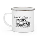 Toyota Land Cruiser FJ40 Enamel Campfire Mug - Reefmonkey Artist Prisma Denensi