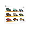 FJ40 Land Cruiser Wall Print Art Poster - Reefmonkey Artist Jesse Clark