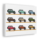 FJ40 Artwork Land Cruiser Canvas Art - Reefmonkey Artist Jesse Clark