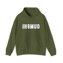 IH8MUD White Logo Unisex Hooded Sweatshirt Hoodie One Side Print - Reefmonkey