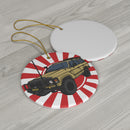 Land Cruiser 60 Series Christmas Tree Ornament - Reefmonkey Artist Christopher Marshall