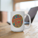 Game On Brewpub Ceramic Coffee Cup Mug 15oz - Reefmonkey