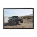 FJ45 Land Cruiser Canvas Framed Wall Art - Rusty Nail Racing Rob Tygart