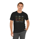 FJ40 Land Cruiser Multi Color Unisex T Shirt - Reefmonkey Artist Jesse Clark