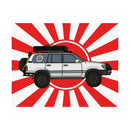 100 Series Land Cruiser Rising Sun Wall Poster Art Print - Reefmonkey Artist Chris Marshall