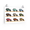 FJ40 Land Cruiser Wall Print Art Poster - Reefmonkey Artist Jesse Clark