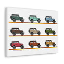 FJ40 Artwork Land Cruiser Canvas Art - Reefmonkey Artist Jesse Clark