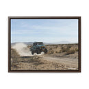 FJ45 Land Cruiser Canvas Framed Wall Art - Rusty Nail Racing Rob Tygart