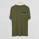 FJ40 Toyota Land Cruiser Tri Blend T Shirt Mens Tee - Reefmonkey Artist Jesse Clark