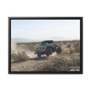 FJ45 Land Cruiser Framed Canvas Wall Art - Rusty Nail Racing Rob Tygart