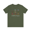 FJ40 Land Cruiser Multi Color Unisex T Shirt - Reefmonkey Artist Jesse Clark