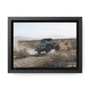 FJ45 Land Cruiser Framed Canvas Wall Art - Rusty Nail Racing Rob Tygart