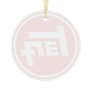 TEQ Logo Glass Christmas Ornament - Reefmonkey