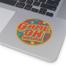 Game On Brewpub Round Vinyl Stickers - Reefmonkey