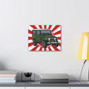 FJ40 Land Cruiser Rising Sun Wall Art Canvas Print - Reefmonkey Artist Chris Marshall