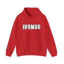 IH8MUD White Logo Unisex Hooded Sweatshirt Hoodie One Side Print - Reefmonkey