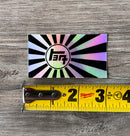 TEQ Rising Sun Holographic Decal Bumper Sticker - Reefmonkey