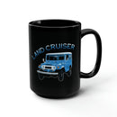 FJ40 Land Cruiser Coffee Mug Coffee Cup Black Version - Reefmonkey Artist Ren Hart