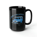 FJ40 Land Cruiser Coffee Mug Coffee Cup Black Version - Reefmonkey Artist Ren Hart