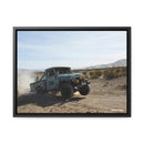 FJ45 Land Cruiser Canvas Framed Wall Art - Rusty Nail Racing Rob Tygart