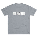 IH8MUD White Logo Distressed Tri Blend Unisex Tee - Reefmonkey
