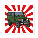 FJ40 Land Cruiser Refrigerator Toolbox Magnet - Reefmonkey Artist Chris Marshall