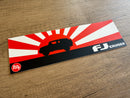 FJ Cruiser Toyota Rising Sun Bumper Sticker Decal