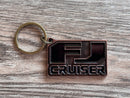 FJ Cruiser Cast Bronze Metal Key Chain Key Ring - Reefmonkey