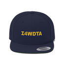 I4WDTA Embroidered Unisex Flat Brim Hat