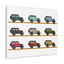 FJ40 Artwork Land Cruiser Canvas Art - Reefmonkey Artist Jesse Clark