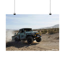 FJ45 Land Cruiser Wall Poster Photo Art - Rusty Nail Racing Rob Tygart