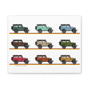 FJ40 Artwork Land Cruiser Canvas Art - Reefmonkey Artist Jesse Clark