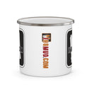 IH8MUD Logo Black White Enamel Camping Mug - Reefmonkey