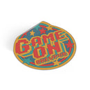 Game On Brewpub Round Vinyl Stickers - Reefmonkey