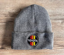 Toyota 3 Stripe Logo Beanie Toboggan Mens Winter Hat Gift