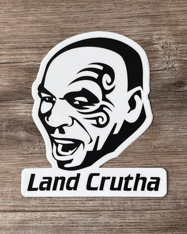 Toyota “Land Crutha” Land Cruiser Mike Tyson Waterproof Vinyl Decal Bumper Sticker