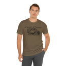 FJ40 Land Cruiser T Shirt Unisex Short Sleeve Tee - Reefmonkey Artist Prisma Denensi